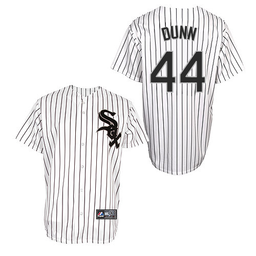 Adam Dunn #44 Youth Baseball Jersey-Chicago White Sox Authentic Home White Cool Base MLB Jersey